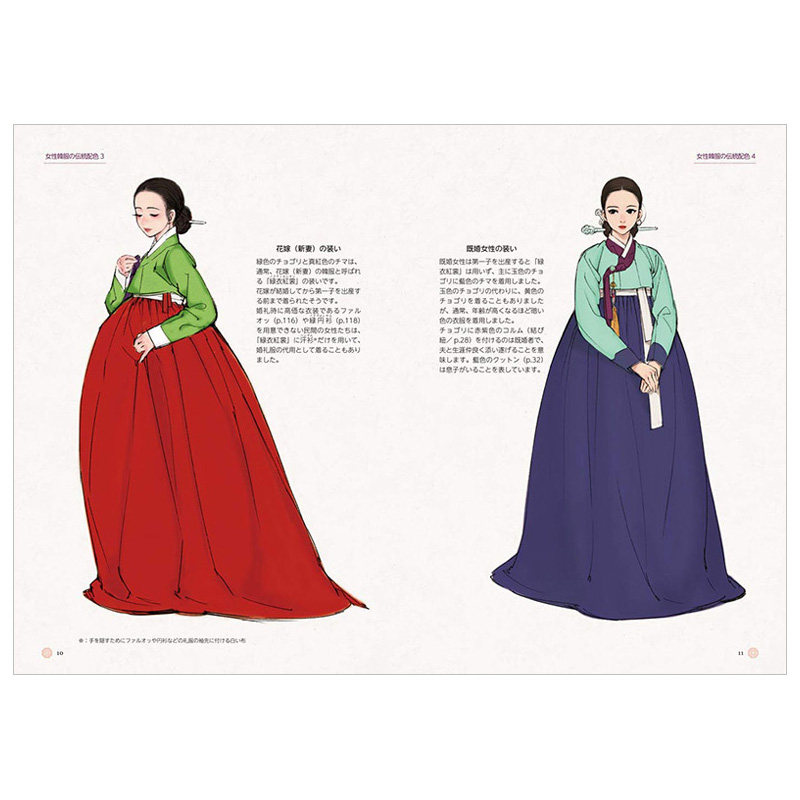 韩服る伝发型变化时代穿法构造衣装トでわか艺术类原版书