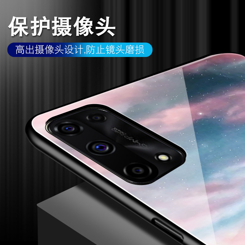 opporealmex7手机壳简约realmex7玻璃全包超薄软硅胶保护套女款防摔