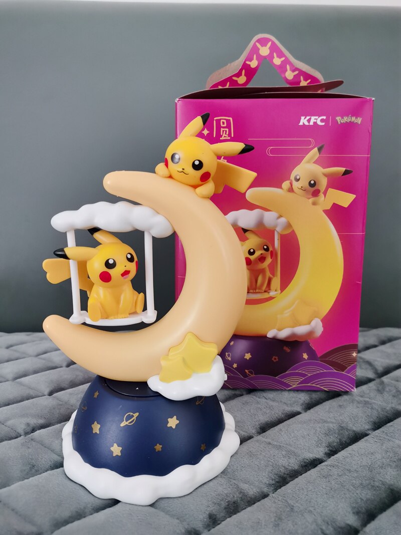 正版皮卡丘玩具八音盒精灵宝可梦胖丁杰尼公仔手办潮玩盲盒