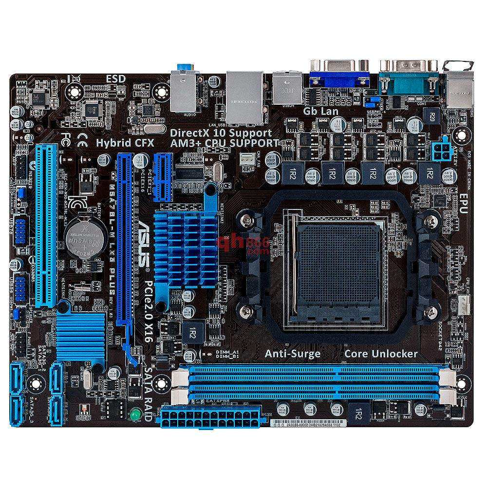 asus华硕m5a78lmlx3plus主板千兆网口集成显卡主板