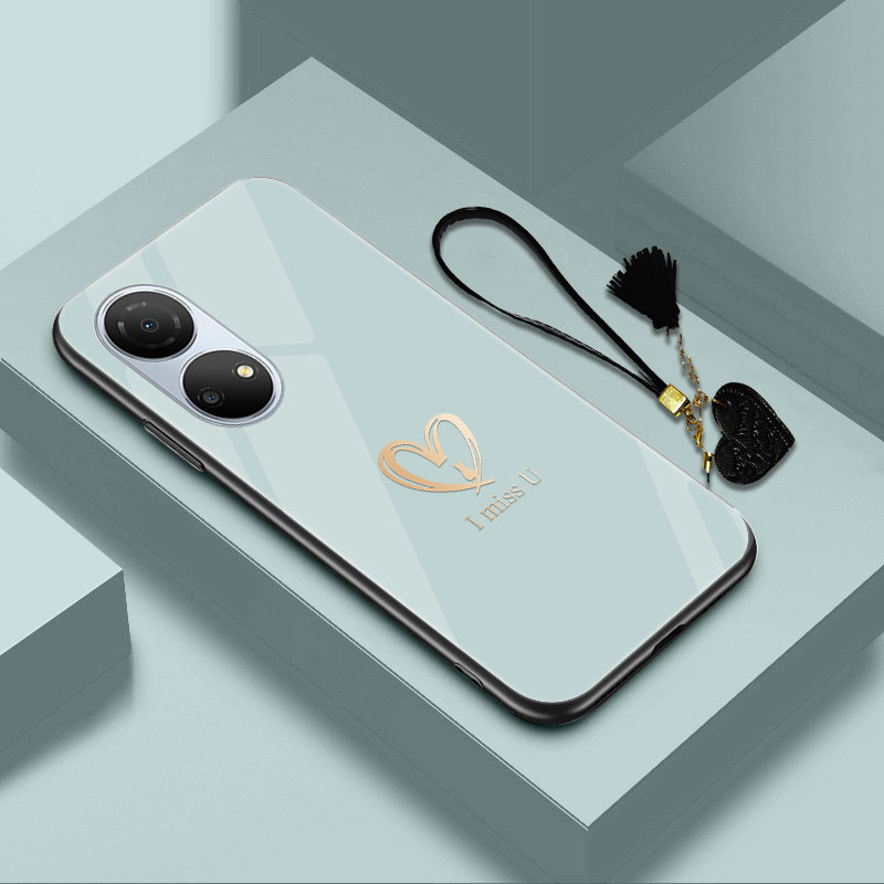 华为荣耀玻璃网红时尚新款女性全包al00koz镜面手机保护套