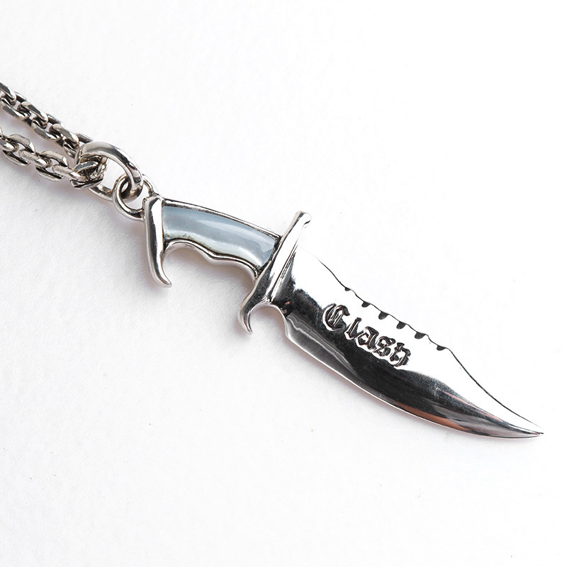 ruibeila925银复古时尚个性匕首小刀吊坠男女潮流酷酷的情侣吊坠