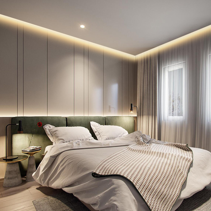 线条回光槽灯嵌入式铝槽洗墙线性室内客厅天花led灯带