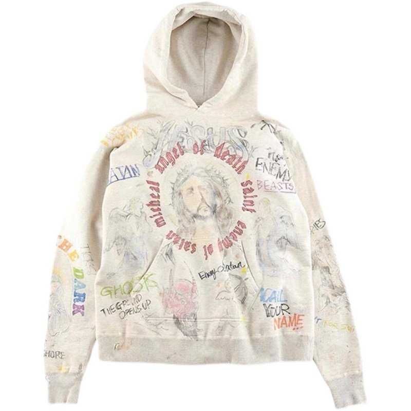 saintmichael欧美耶稣高街潮牌水洗宽松百搭小众卫衣