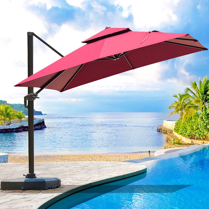 户外伞灯太阳伞沙滩露天商用大型庭院马方罗马方遮阳伞