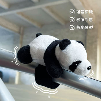 ງາມລົດຖີບຕົກແຕ່ງ panda ຍານພາຫະນະໄຟຟ້າລົດຈັກຖະຫນົນ handlebar doll ເຄື່ອງປະດັບ pendant gadgets ສ້າງສັນ