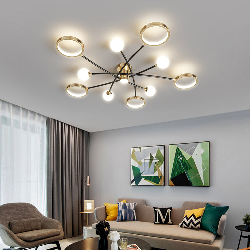 2021新款客厅轻奢吸顶灯北欧led灯具现代简约家用客厅吸顶灯