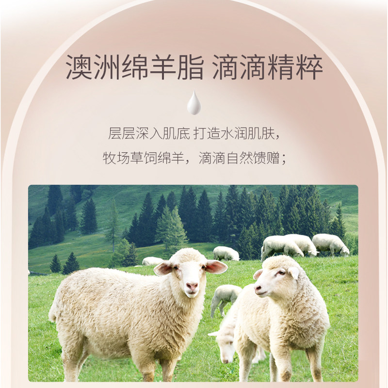 奥兰诺绵羊油面霜滋润身体乳秋冬香体补水保湿润肤露全身持久留香_一