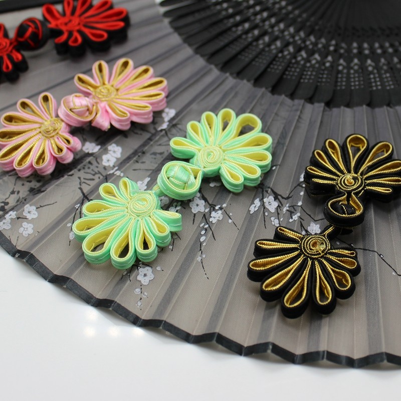 唐装旗袍扣子装饰古风扣复喜帖民族盘扣菊花纽扣