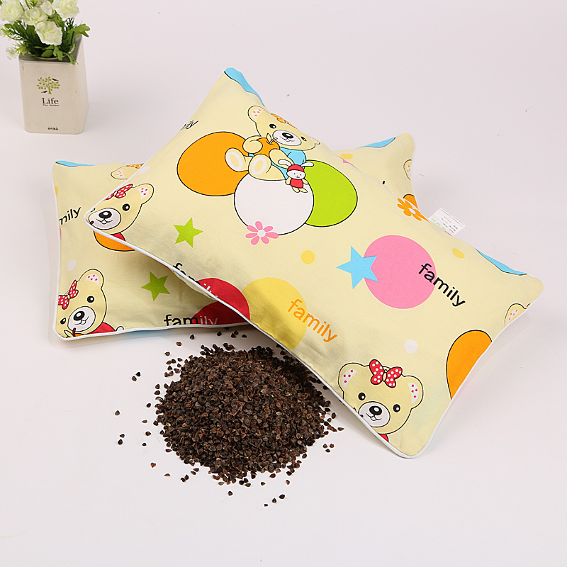 绿豆豆壳枕头婴儿儿童定头型皮护颈椎成人全绿枕头