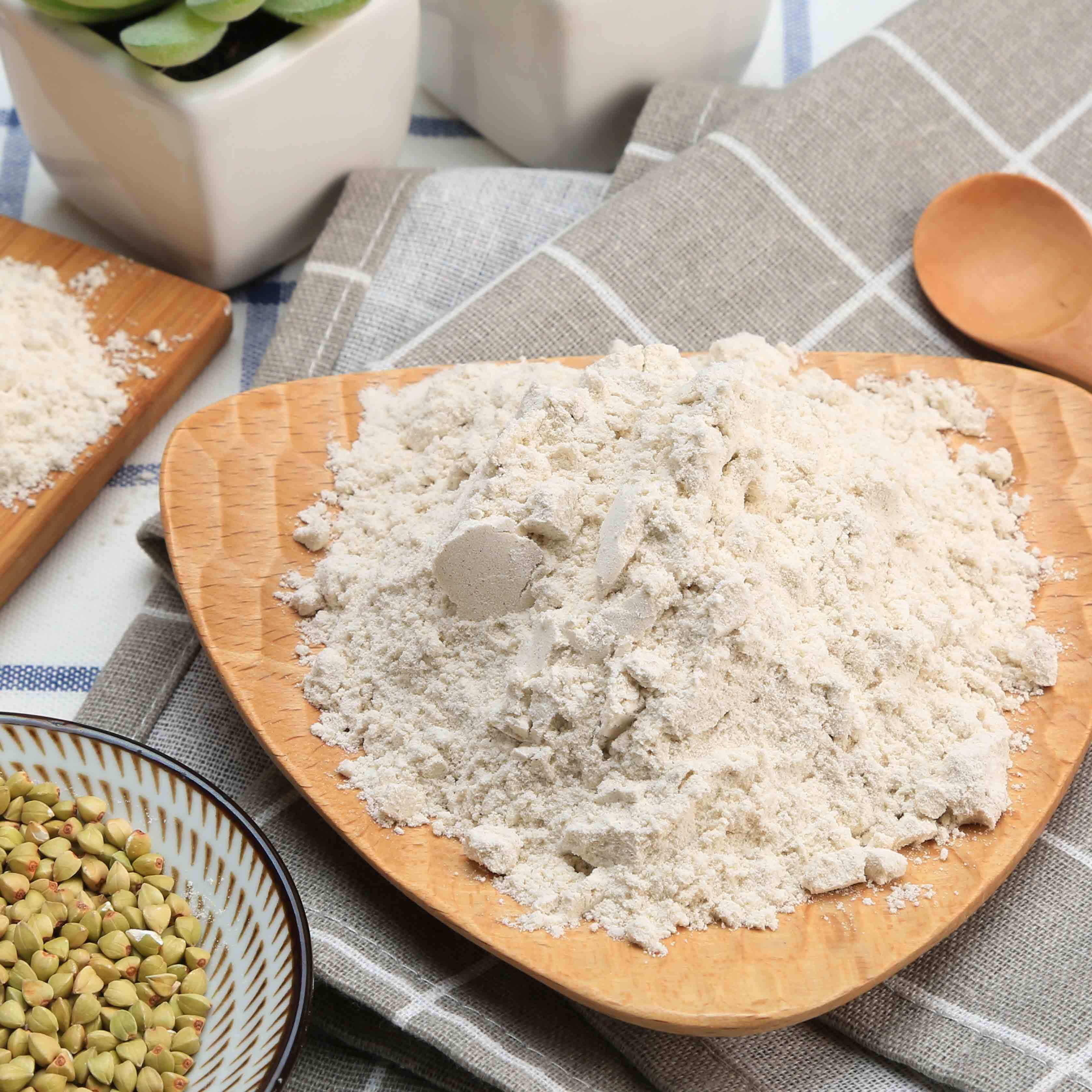 蒙清2020新粮纯荞麦粉乔面粉面条馒头烘焙去皮面粉