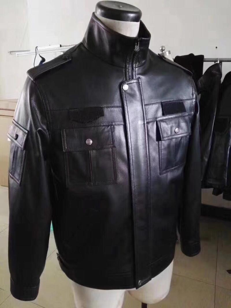 正品公发保安春秋皮衣09真皮皮衣际华三五一二正装皮衣夹克皮衣