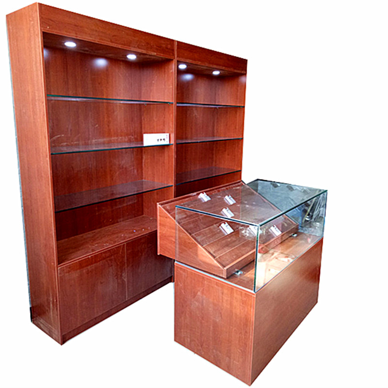 木质超市烟柜商场免漆烟酒展示柜收银台组合烟草烟酒柜