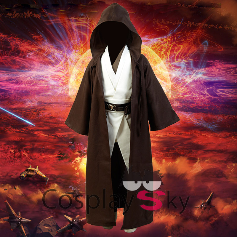 cos星球大战白星欧比旺儿童cosplay服装安纳cosplay男装