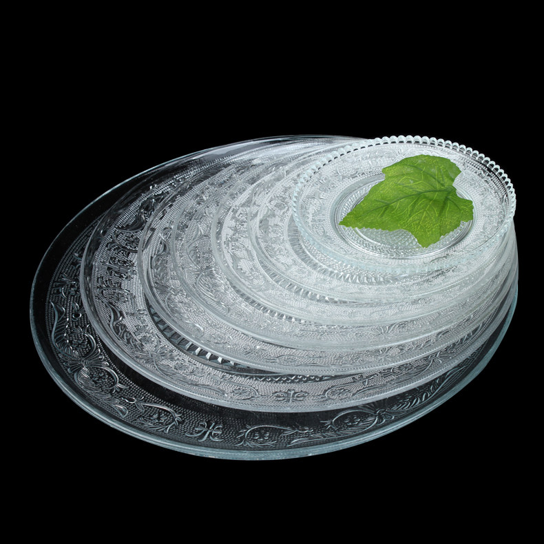 玻璃碟子零食家用小碟盘子水果果盘精致套装碟