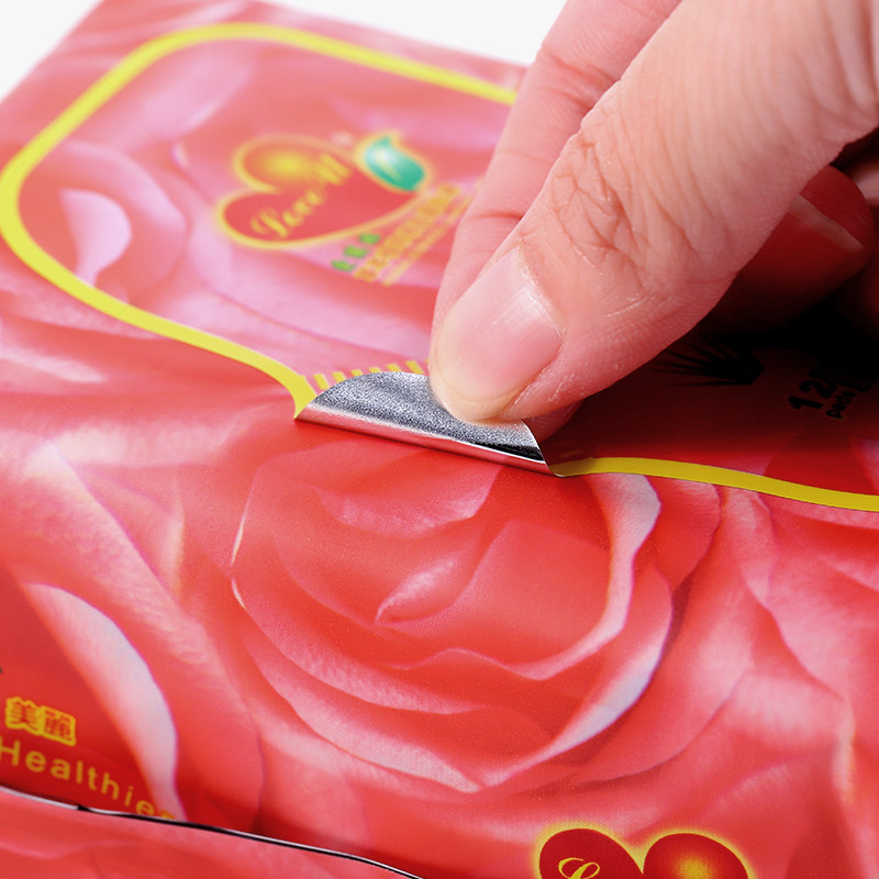 台湾爱护你玫瑰汉方纯棉卫生巾加长长夜用棉柔透卫生巾