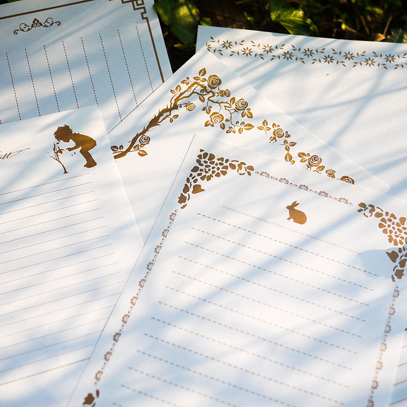 信纸复古创意情书浪漫文艺信笺空白手绘a5信纸