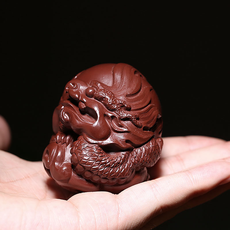 水土高水波茶具制龙水波可养土陶摆件龟龙茶宠茶道