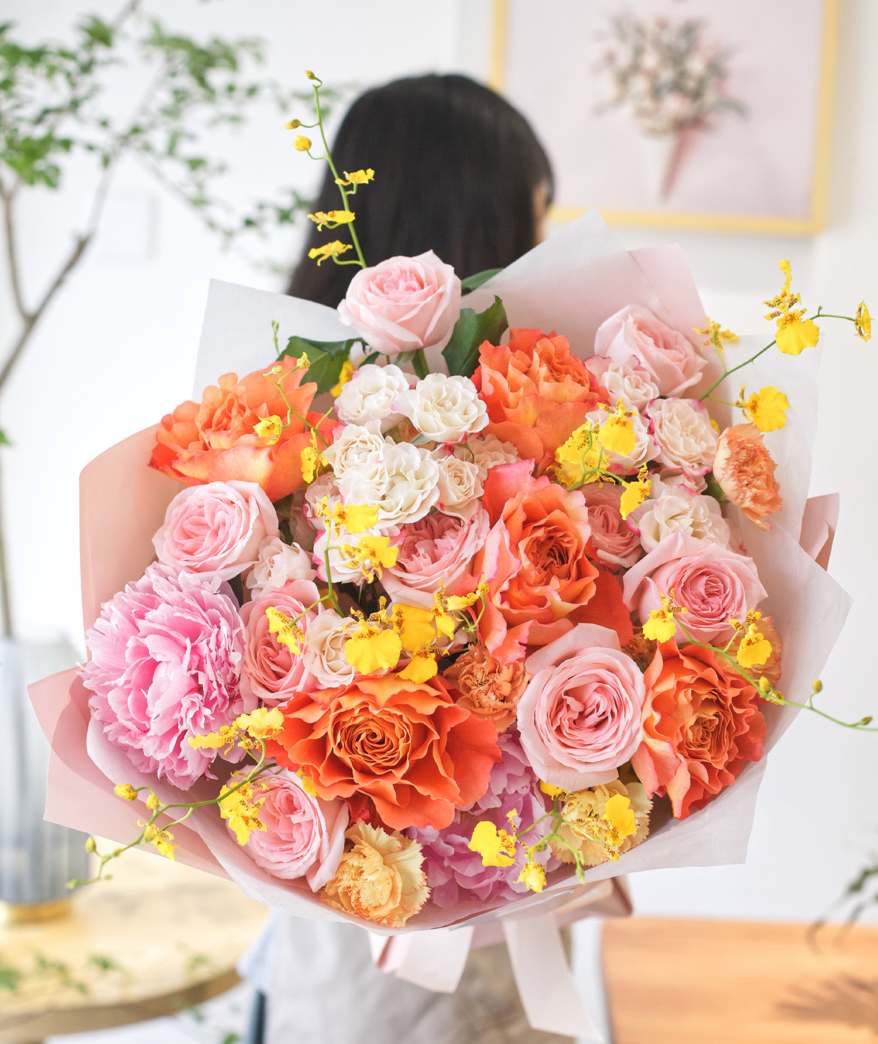 玫瑰郁金香法式网红教师节花束女友生日闺蜜南京鲜花速递同城