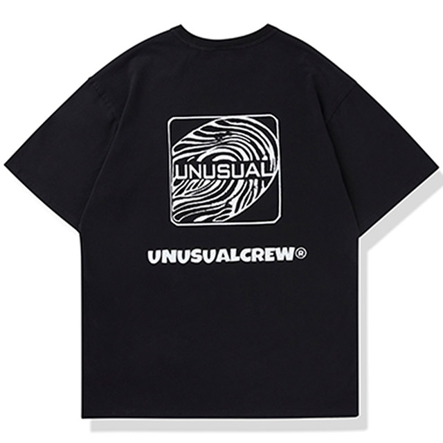 Fake Saiwen 2020 new brand logo fingerprint male and female couple loose round neck short sleeve national tide tee all-match Fake Saiwen 2020 new brand logo fingerprint male and female couple loose round neck short sleeve national tide tee all-match