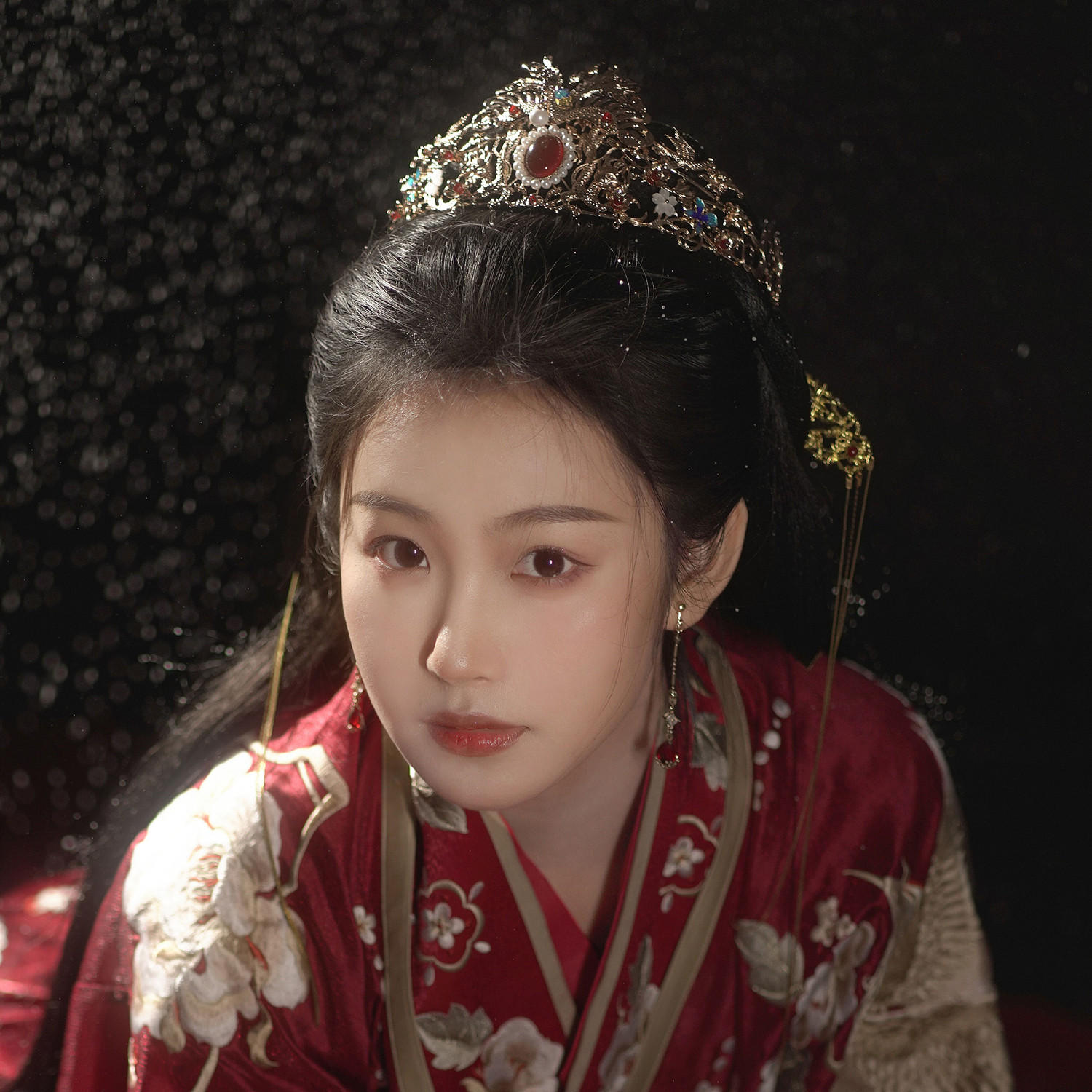 富贵制汉古风凤冠婚嫁重工大发本贵宋明唐宋明发饰