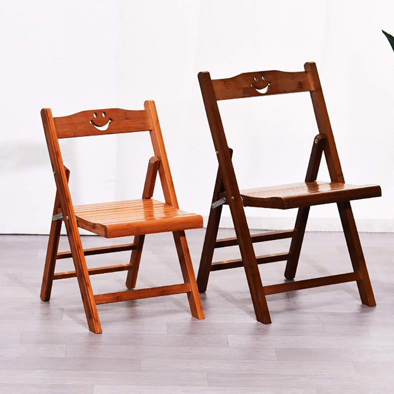 楠竹可折叠小板凳靠背折叠椅子便携式马扎户外钓鱼小凳子矮凳家用