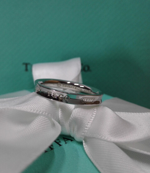 tiffany蒂芙尼戒指1837情侣生日情人节礼物指环婚戒首饰盒