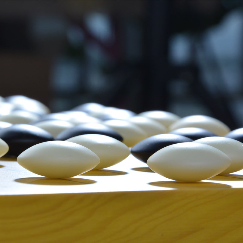 套装云子云南围棋厂双面凸老围棋棋盘棋罐黑白围棋