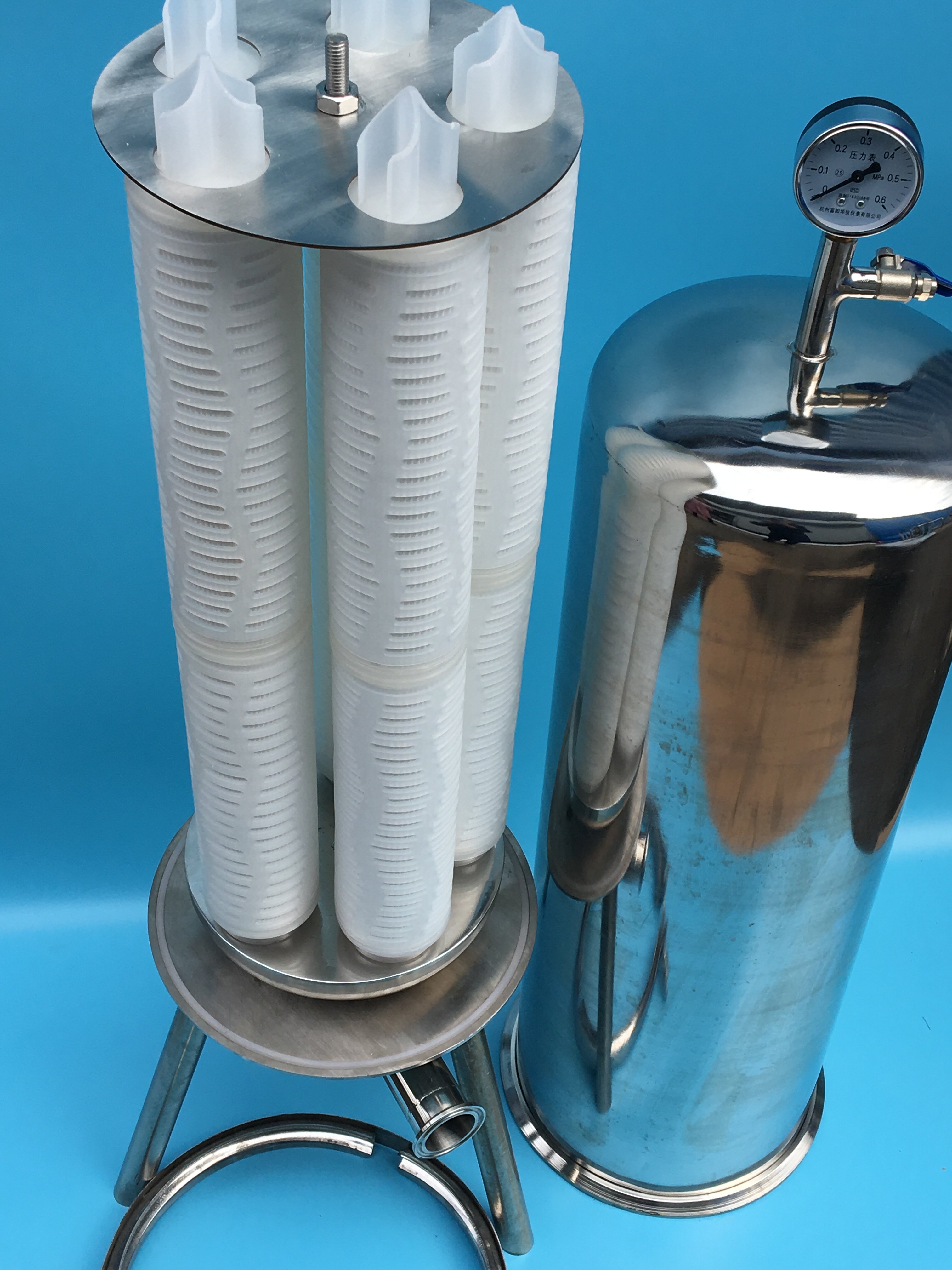 高精密304不锈钢微孔过滤器卫生级食品级医药白酒精密过滤器