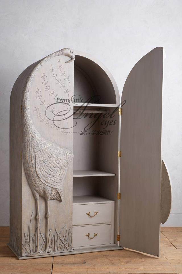 landsky北橡木之恋法式古典浮雕轻奢华系列之实木衣柜