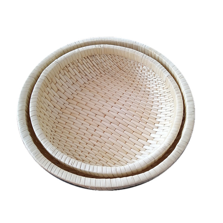 精编笸箩圆形柳编家用馒头收纳编织针线结婚其他收纳篮