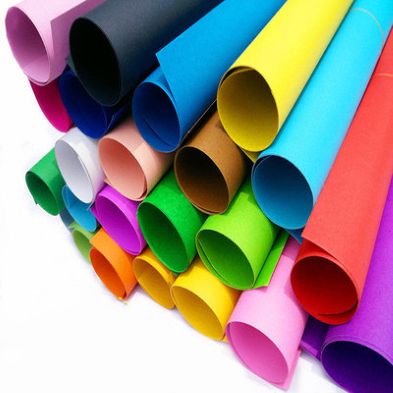 卡纸包邮开彩彩色大张加厚200克硬卡幼儿装饰折纸