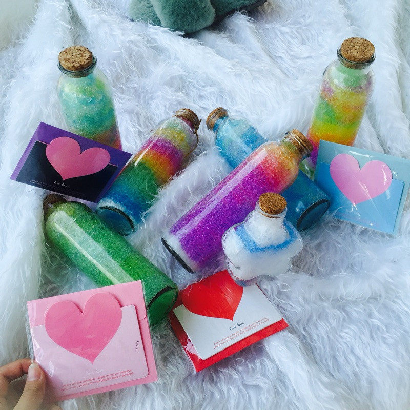 彩虹海洋夜光水晶宝宝瓶子星空果冻泡大布丁幸运星