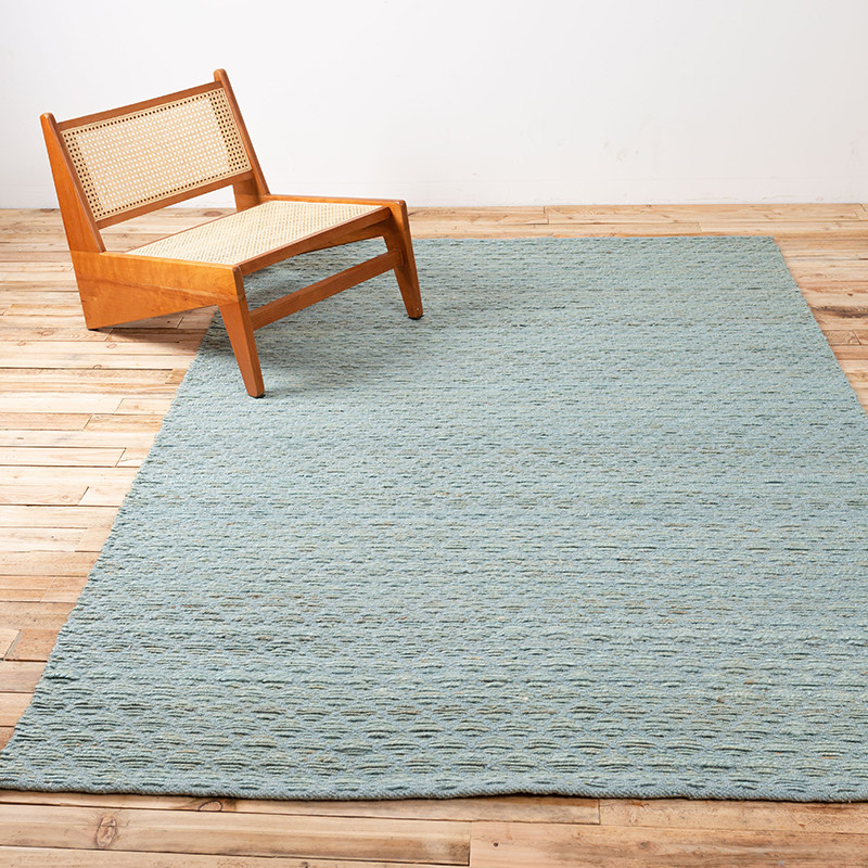 三色纹理印度进口手工编织棉麻地毯北欧ins地毯