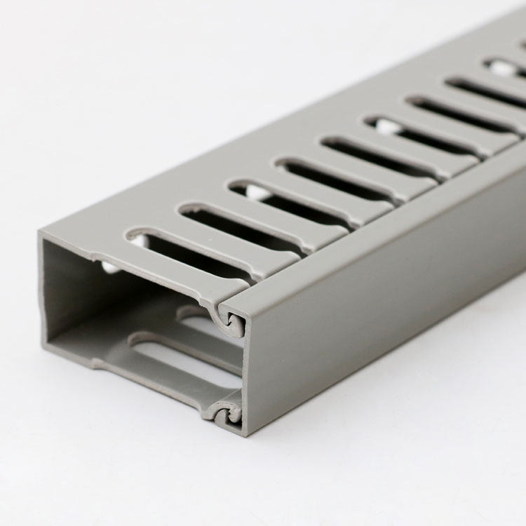 50*25灰色pvc线槽配电箱走线槽桥架母线槽网线理线槽阻燃塑料线槽