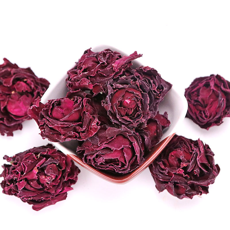 玫瑰花红玫瑰花茶云南新鲜特级墨红大朵一杯一朵代用