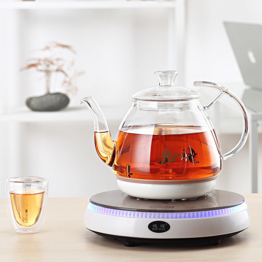 全自动电热水壶涌泉式加水烧水炉底部上水茶炉煮茶器玻璃煮水壶