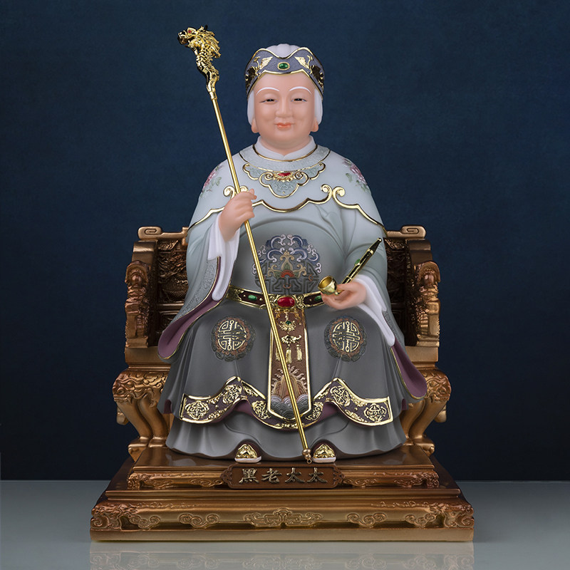 老太太19寸妈妈保家神像四大仙家树脂家用供奉摆件