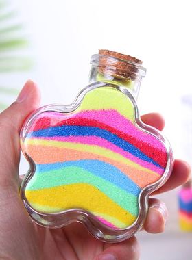 益智彩沙许愿瓶亲子网红diy沙画