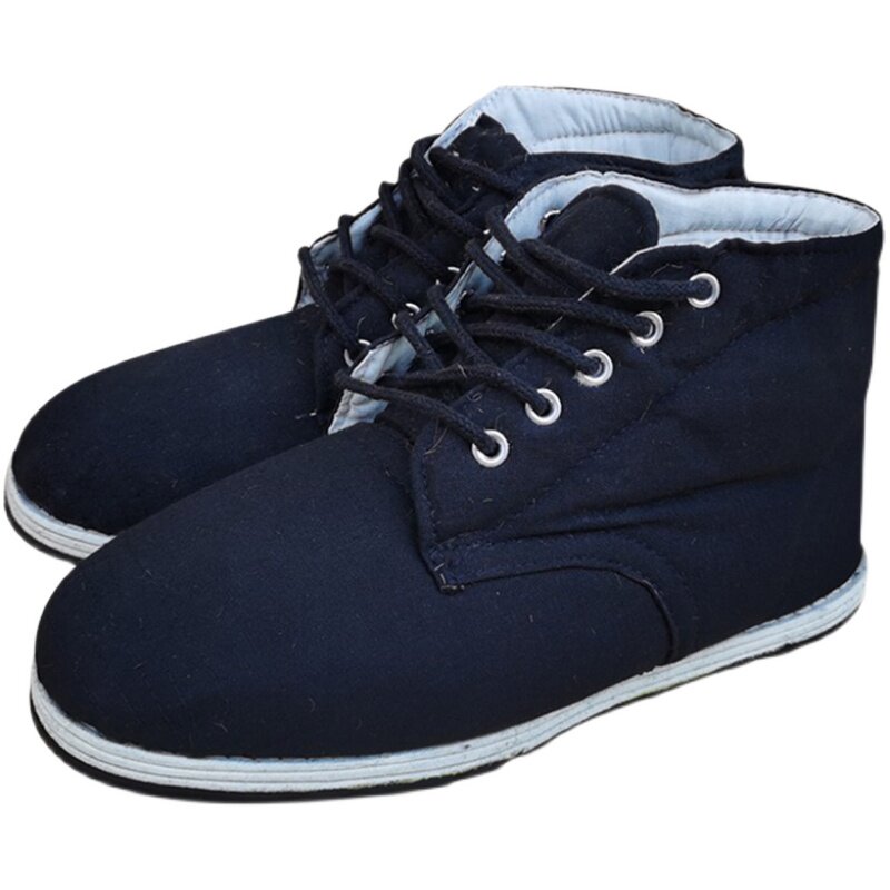 保暖3520棉鞋黑色冬季式高毛毡布鞋劳保老式高帮鞋