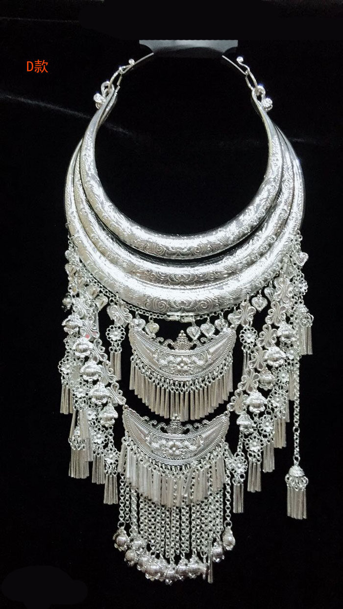 项圈手工民族特色苗银纯苗打造苗族银饰民族服装