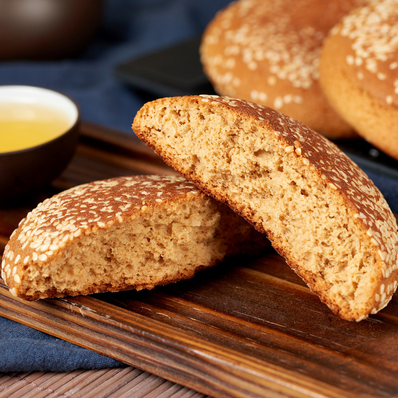 山西特产龙杯太谷饼传统糕点早餐点心70g*30袋整箱包邮