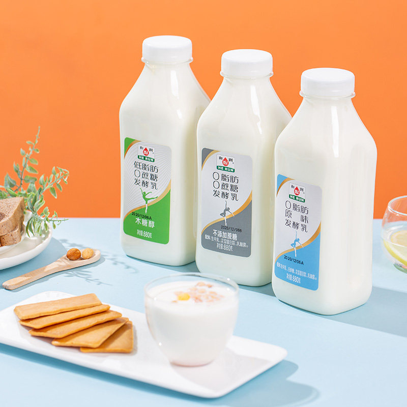 和润脂肪蔗糖酸奶无添加添加剂酸牛奶发酵低温低脂酸奶