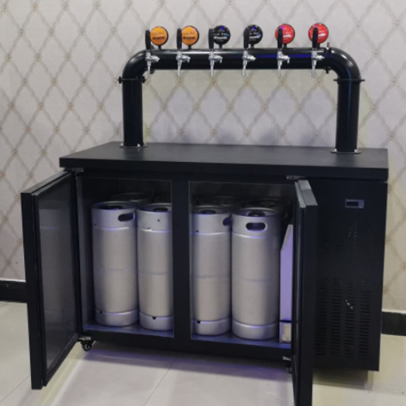商用啤酒机扎啤机精酿机冷藏藏式风冷机2头6头8头酒具套件