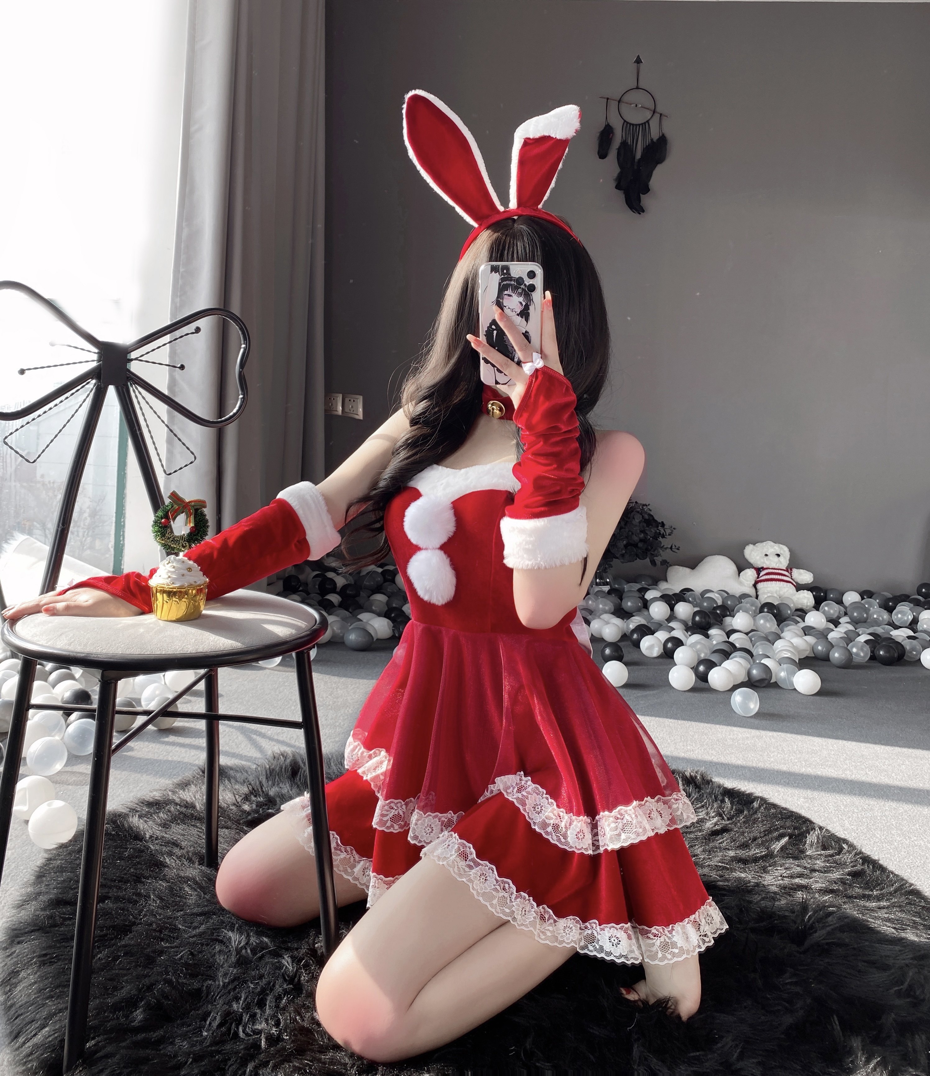 圣诞女装cosplay制服性感女郎纯欲氛围短裙连衣裙睡裙