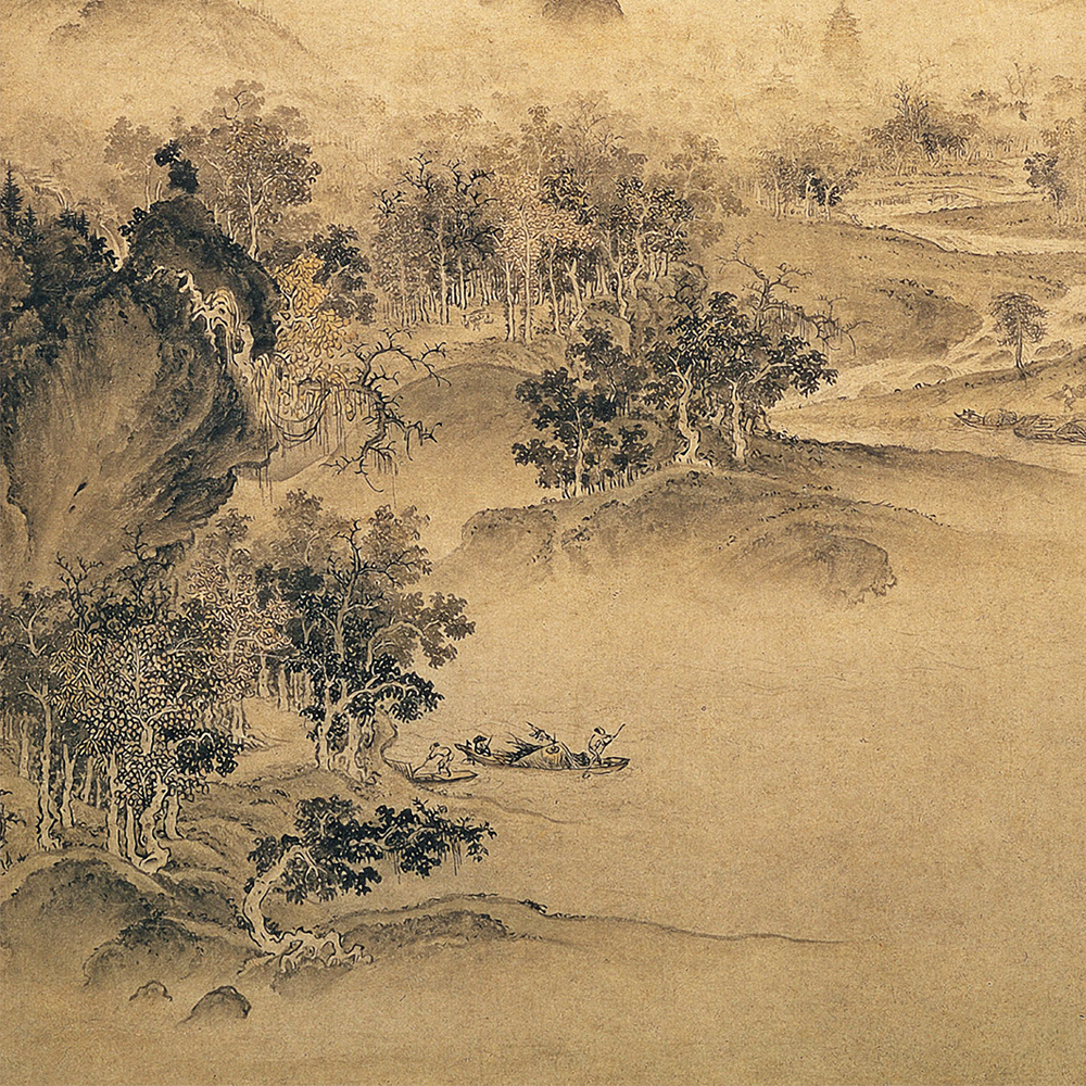 北宋微喷画艺术古画国画人物画山水徽宗赵佶宋徽宗国画