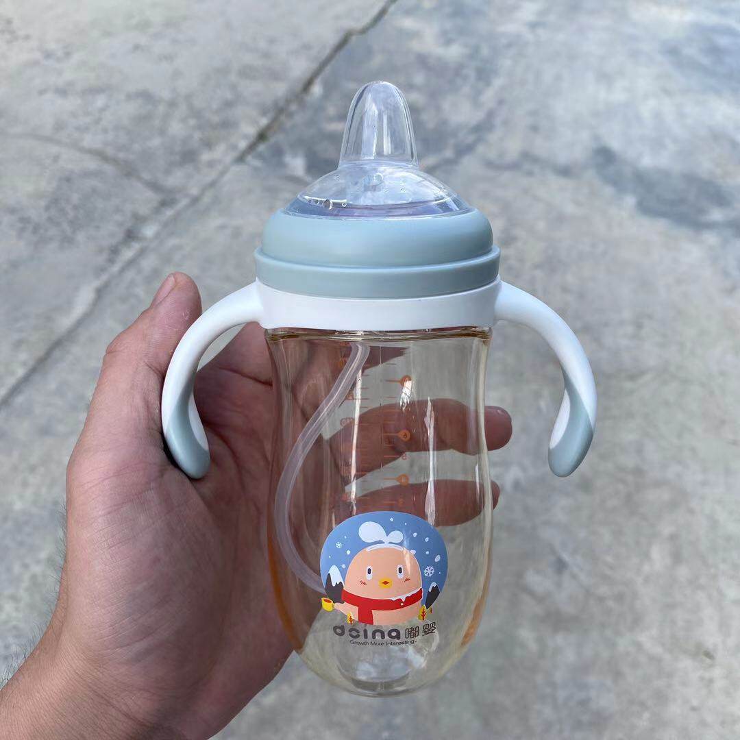 55mm口径一体式鸭嘴超软硅胶扁嘴史努比嘟婴宝恩奶嘴