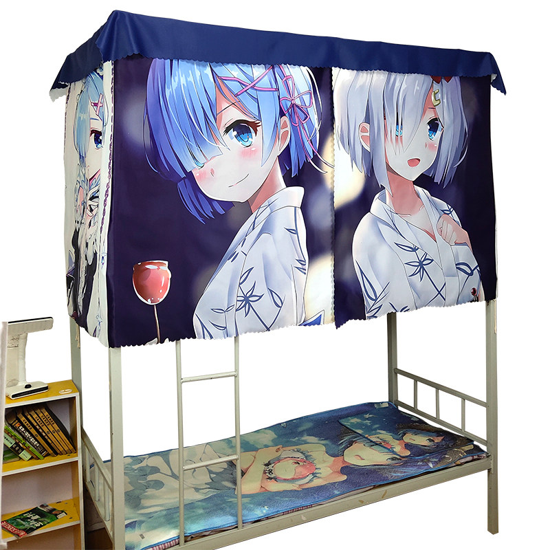 动漫系蕾元日二次元二次加厚遮光女寝室日式男女床幔