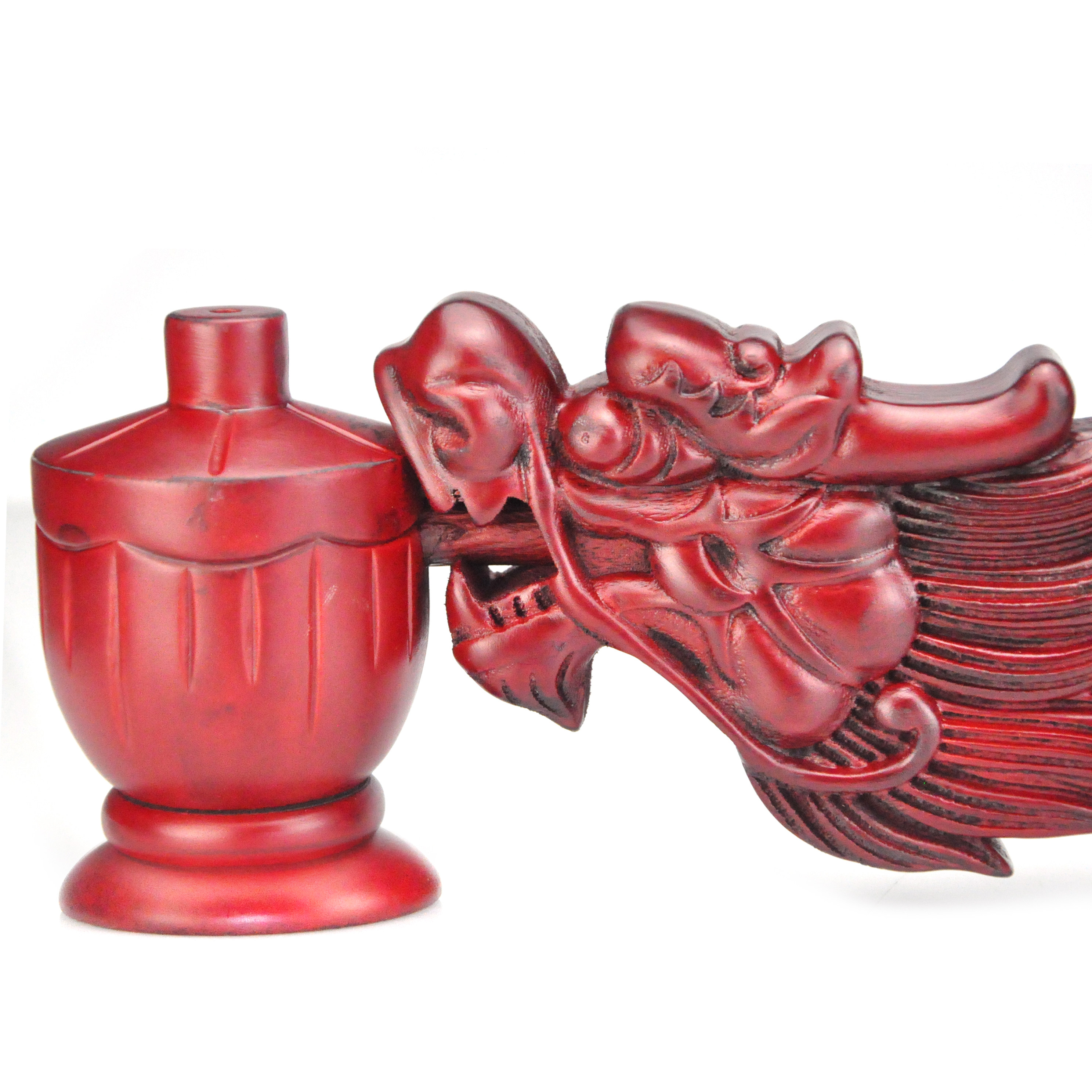 手炉龙头佛事法会法器实木佛具立香香炉长柄香薰炉