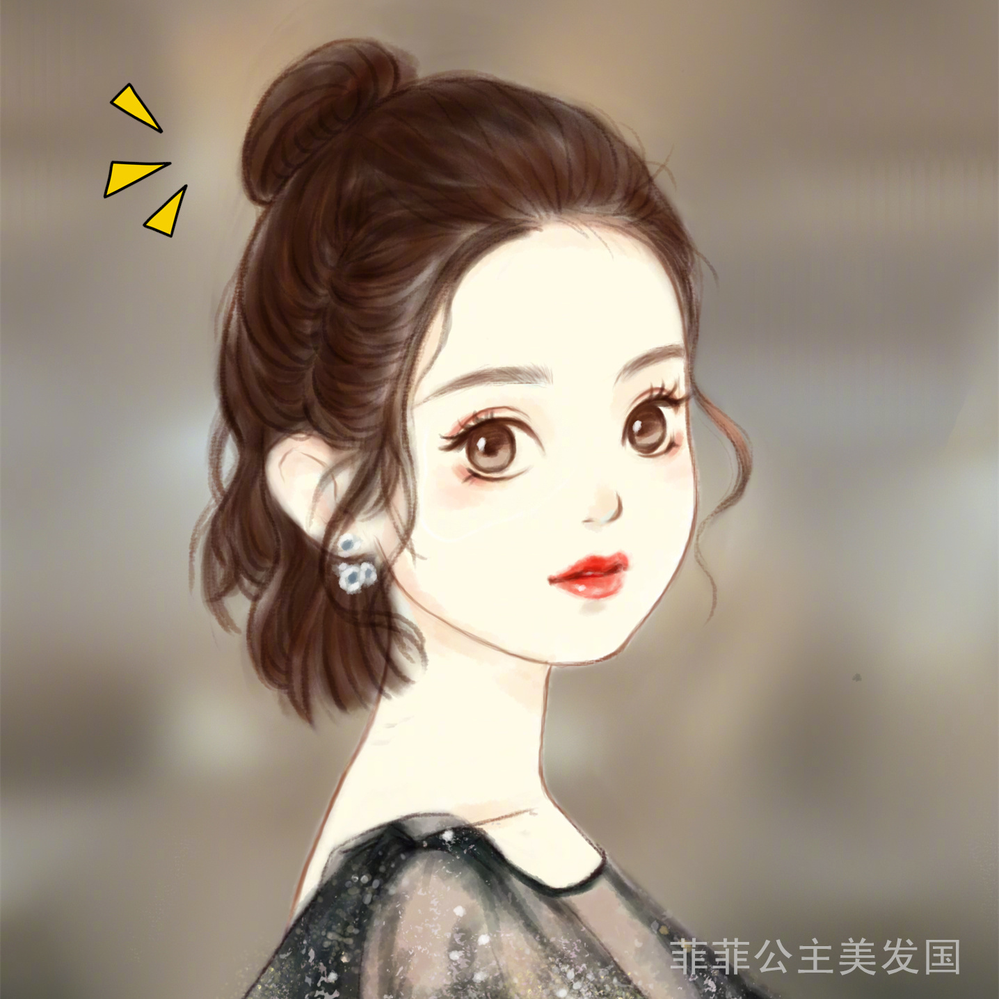 推荐!真发发圈 假发半丸子头 皮筋花苞头卷发盘发髻蓬松自然时尚